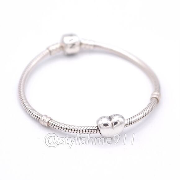 Authentic PANDORA Large Smooth Heart Charm - 790137 - Picture 6 of 11
